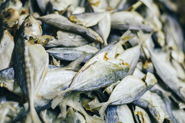 Dried salted fish easily can be found at fresh market in Malaysia