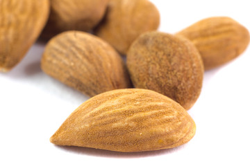 Macro di mandorle sgusciate