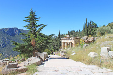 Fototapeta na wymiar Grèce, site archéologique de Delphes