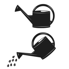 Watering can isolated vector icon. Irrigation symbol. © oljgaa29