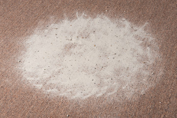 Dirt on a carpet