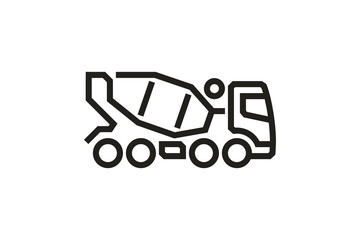 Vehicle Icons: Concrete Mixer Truck 2