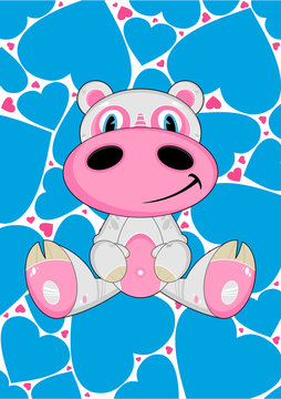 Cute Cartoon Hippo