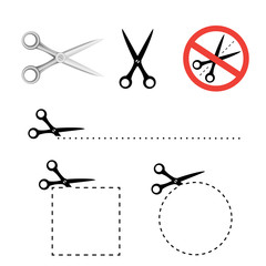 Scissors icon collection