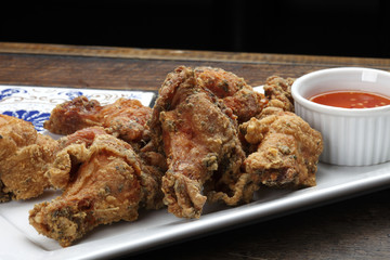 pieces of fried chicken