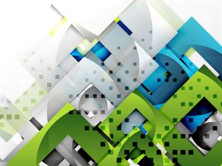 Vector square template background