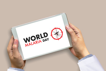 MALARIA mosquito sucking blood World Malaria Day Zika virus alert