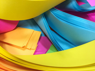 Colorful strip or layer paper