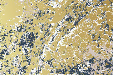 Golden-Blue marble texture background. Gold blue vector texture illustration