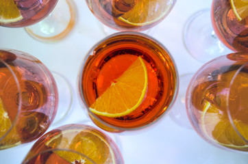 cold coctail  in a hot summer day