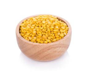 peeled split mung bean background