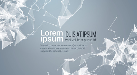 Abstract Polygonal Geometrical Background Banner With Copy