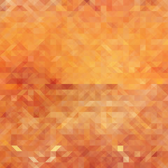Orange Polygonal Mosaic Background
