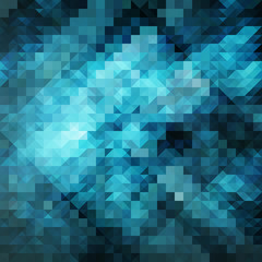 Blue Polygonal Mosaic Background