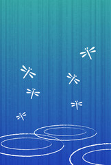 とんぼ　背景画像 © necozawa