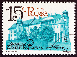 Wawel castle, royal residence (Poland 1984)