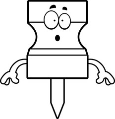 Surprised Cartoon Pushpin