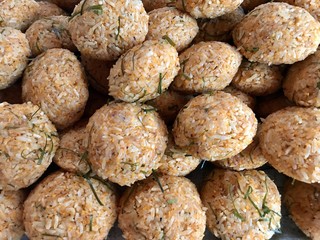 Chili Sticky ball, ingredient of Thai spicy salad
