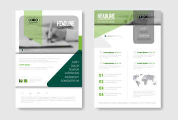 Template Design Brochure Set, Annual Report, Magazine, Poster, Corporate Presentation, Portfolio, Flyer Collection With Copy Space Vector Illustration