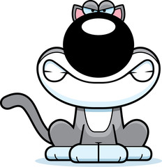 Obraz premium Angry Cartoon Cat