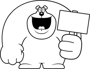 Cartoon Bear Sign