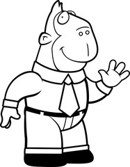 Ape Businessman