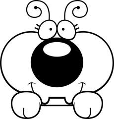 Cartoon Ant Peeking