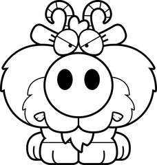 Cartoon Goat Angry