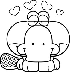 Cartoon Platypus Love