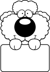 Cartoon Poodle Sign