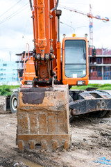 organge excavator