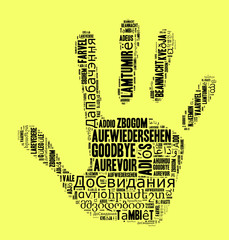 Word Goodbye in different languages