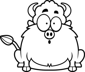 Fototapeta premium Surprised Cartoon Bison