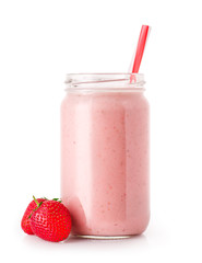 milkshake in jar