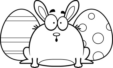 Surprised Cartoon Easter Bunny