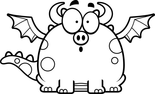 recommend clip art: Surprised Cartoon Dragon