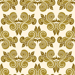 Vector damask seamless pattern