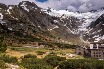Fototapeta premium Blick zum Hornkees-Gletscher