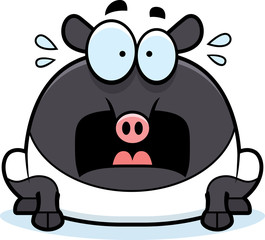 Naklejka premium Scared Cartoon Tapir