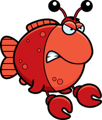 Angry Cartoon Imitation Crab © corythoman