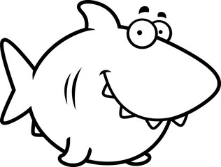 Cartoon Shark Smiling