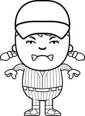 Angry Baseball Player