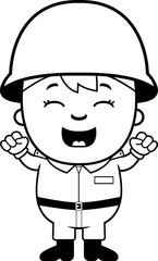 Soldier Boy Excited