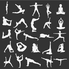 Yoga silhouette
