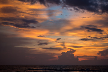 The Andaman sea at sunset