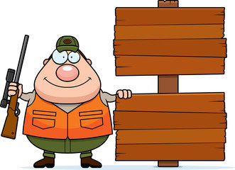 Cartoon Hunter Sign
