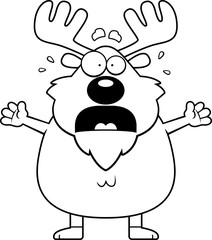 Obraz premium Scared Cartoon Moose