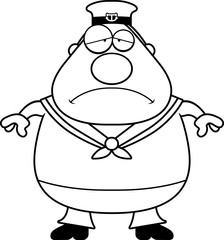 Sad Cartoon Sailor