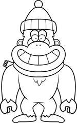 Cartoon Yeti Winter