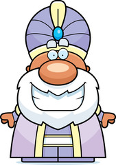 Cartoon Maharaja Smiling